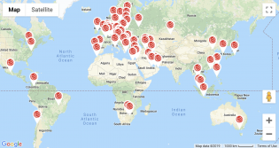 Map of IEA members