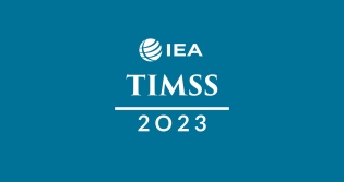 TIMSS 2023 logo on the TIMSS primary color background 