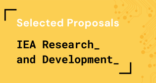 Yellow banner for Research and Development Fund with prompt 'Selected Proposals' 